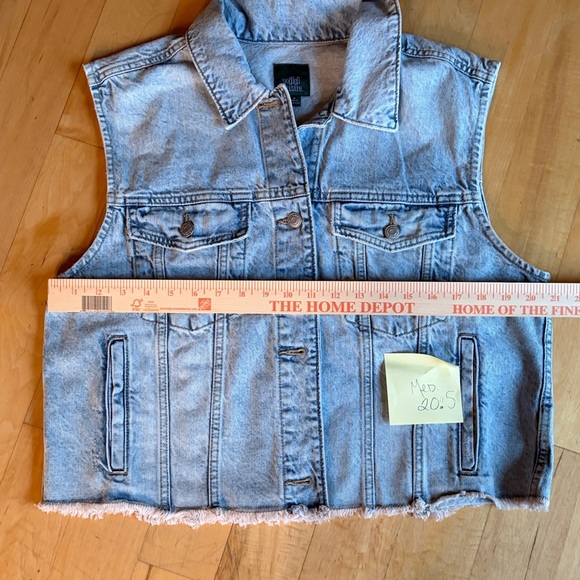 Boho Hippie Denim Vest Womens Denim Oversized Sizes available M (3) L (1) - Picture 6 of 6